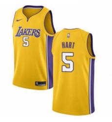 Youth Nike Los Angeles Lakers 5 Josh Hart Swingman Gold Home NBA Jersey Icon Edition 