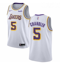 Youth Nike Los Angeles Lakers 5 Tyson Chandler Swingman White NBA Jersey Association Edition 