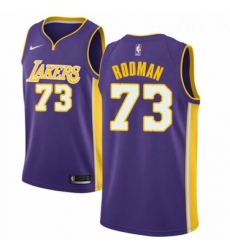 Youth Nike Los Angeles Lakers 73 Dennis Rodman Authentic Purple NBA Jersey Icon Edition