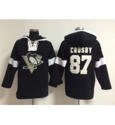 NHL Pittsburgh Penguins #87 Sidney Crosby black jerseys[pullover hooded sweatshirt]