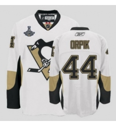 Penguins #44 Orpik White 2017 Stanley Cup Finals Champions Stitched NHL Jersey