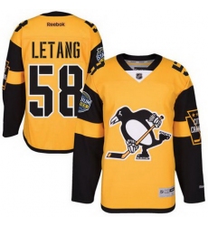 Penguins #58 Kris Letang Black 2017 Stadium Series Stitched NHL Jersey