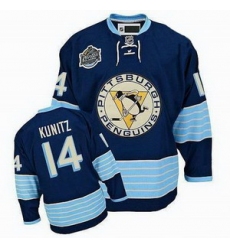 Pittsburgh Penguins 14 Kunitz Navy Blue 2011 Winter Classic Jersey