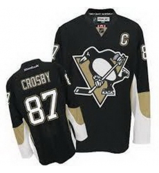 Pittsburgh Penguins 87 Sidney Crosby Black NHL Jerseys