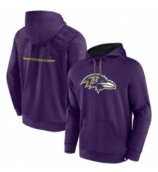 Men Baltimore Ravens Purple Defender Evo Pullover Hoodie