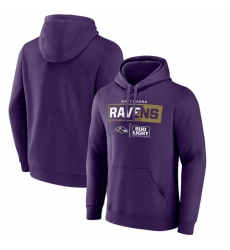 Men Baltimore Ravens Purple X Bud Light Pullover Hoodie