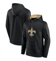 Men New Orleans Saints Black On The Ball Pullover Hoodie