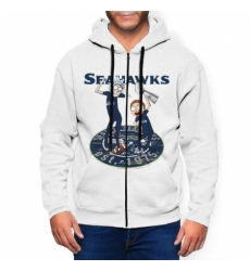 Seahawk Mens Zip Hooded Sweatshirt
