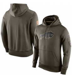 NFL Mens Buffalo Bills Nike Olive Salute To Service KO Performance Hoodie