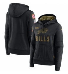 Women Buffalo Bills Nike 2020 Salute to Service Performance Pullover Hoodie Black