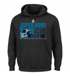 NFL Carolina Panthers Majestic Super Bowl 50 Bound On Our Way Pullover Hoodie Black