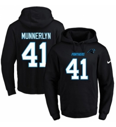 NFL Mens Nike Carolina Panthers 41 Captain Munnerlyn Black Name Number Pullover Hoodie