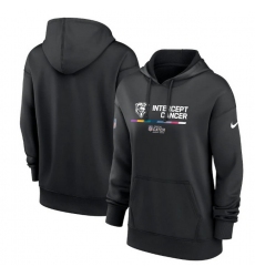 Women Chicago Bears 2022 Black NFL Crucial Catch Therma Performance Pullover Hoodie
