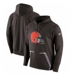 NFL Cleveland Browns Nike Champ Drive Vapor Speed Pullover Hoodie Brown
