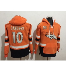 Men Nike Denver Broncos Emmanuel Sanders 10 NFL Winter Thick Hoodie