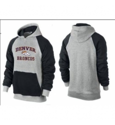 NFL Mens Nike Denver Broncos Heart Soul Pullover Hoodie GreyBlack