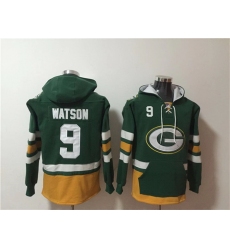Men Green Bay Packers 9 Christian Watson Green Ageless Must Have Lace Up Pullover Hoodie