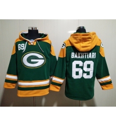 NFL Men Green Bay Packers 69 David Bakhtiari Stitched Hoodie