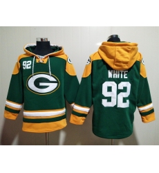 NFL Men Green Bay Packers 92 Reggie White Stitched Hoodie