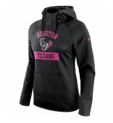 NFL Houston Texans Nike Womens Breast Cancer Awareness Circuit Performance Pullover Hoodie Black