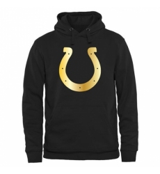 NFL Mens Indianapolis Colts Pro Line Black Gold Collection Pullover Hoodie