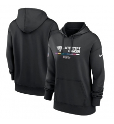 Women Jacksonville Jaguars 2022 Black NFL Crucial Catch Therma Performance Pullover Hoodie