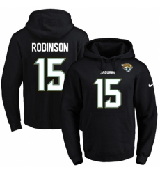 NFL Mens Nike Jacksonville Jaguars 15 Allen Robinson Black Name Number Pullover Hoodie