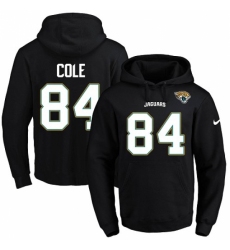 NFL Mens Nike Jacksonville Jaguars 84 Keelan Cole Black Name Number Pullover Hoodie