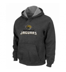 NFL Mens Nike Jacksonville Jaguars Authentic Logo Pullover Hoodie Dark Grey