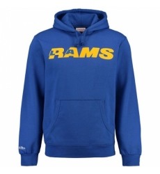 NFL Los Angeles Rams Mitchell Ness Retro Pullover Hoodie Royal