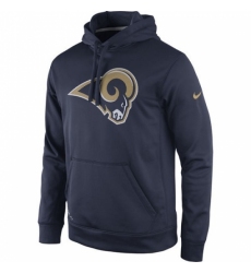 NFL Los Angeles Rams Nike Practice Performance Pullover Hoodie Navy