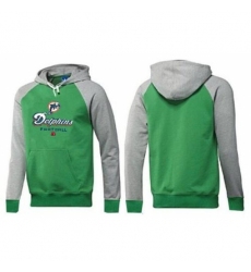 NFL Mens Nike Miami Dolphins Critical Victory Pullover Hoodie GreenGrey
