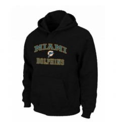 NFL Mens Nike Miami Dolphins Heart Soul Pullover Hoodie Black