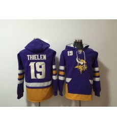 Men Nike Minnesota Vikings Adam Thielen 19 NFL Winter Thick Hoodie