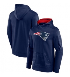 Men New England Patriots Navy On The Ball Pullover Hoodie
