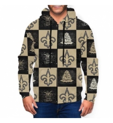 Saints Team Ugly Christmas Mens Zip Hooded Sweatshirt