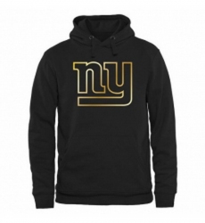 NFL Mens New York Giants Pro Line Black Gold Collection Pullover Hoodie