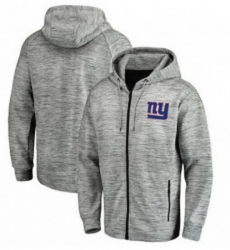 NFL New York Giants Pro Line by Fanatics Branded Space Dye Performance Full Zip Hoodie Heathered Gray