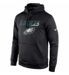 NFL Mens Philadelphia Eagles Nike Black Kick Off Staff Performance Pullover Hoodie