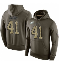 NFL Nike Philadelphia Eagles 41 Ronald Darby Green Salute To Service Mens Pullover Hoodie
