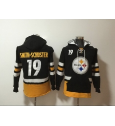 Men Nike Pittsburgh Steelers JuJu Smith-Schuster 19 NFL Winter Thick Hoodie