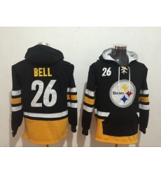 Men Nike Pittsburgh Steelers Le'Veon Bell 26 NFL Winter Thick Hoodie