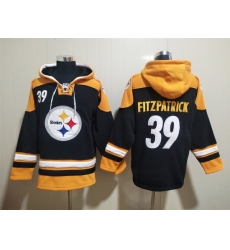 NFL Men Pittsburgh Steelers 39 Minkah Fitzpatrick Stitched Hoodie