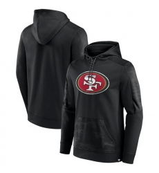 Men San Francisco 49ers Black On The Ball Pullover Hoodie