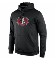 NFL Mens San Francisco 49ers Nike Black Practice Performance Pullover Hoodie