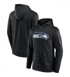 Men Seattle Seahawks Black On The Ball Pullover Hoodie