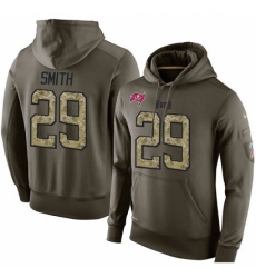 NFL Nike Tampa Bay Buccaneers 29 Ryan Smith Green Salute To Service Mens Pullover Hoodie