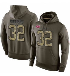 NFL Nike Tampa Bay Buccaneers 32 Jacquizz Rodgers Green Salute To Service Mens Pullover Hoodie