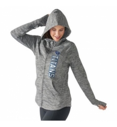 NFL Tennessee Titans G III 4Her by Carl Banks Womens Recovery Full Zip Hoodie Gray