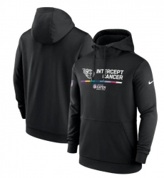Men Tennessee Titans 2022 Black Crucial Catch Therma Performance Pullover Hoodie